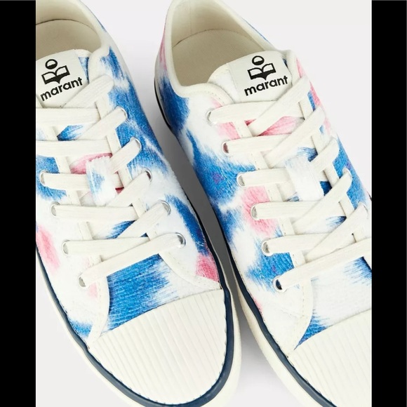 ISABEL MARANT Binkoo Ikat Canvas Sneakers - Picture 3 of 12